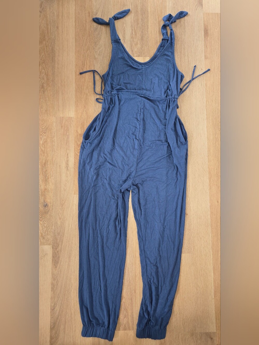 Isabel Maternity By Ingrid&Isabel Blue Jumpsuit Size Small